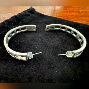 NWOT Jenny Bird Moonsong Silver Hoops